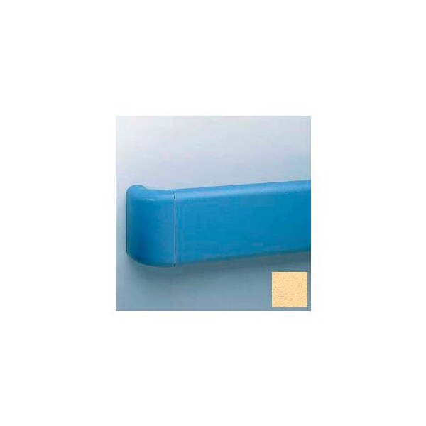 Pawling Heavy-Duty 5.5" Face Handrail/Wall Guard W/Aluminum-Reinforced Return & Retainer, 12' Long, Saffron BR-530-12-569 - main